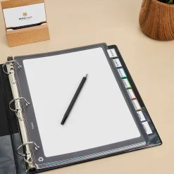 Staples Better Print & Apply Label Plastic Divider, 8 Tabs, Assorted Colors, 1 Set (ST23281/23281)