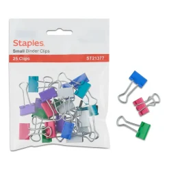 Staples Binder Clip Small 25 PK - Fashion