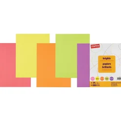 Staples® Brights 8.5" x 11" (US letter) Multipurpose Paper, 24 lbs., 800/Ream (25492)