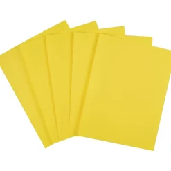 Staples Brights Multipurpose Colored Paper, 20 lbs., 8.5" x 11", Yellow, 500/Ream (25204)