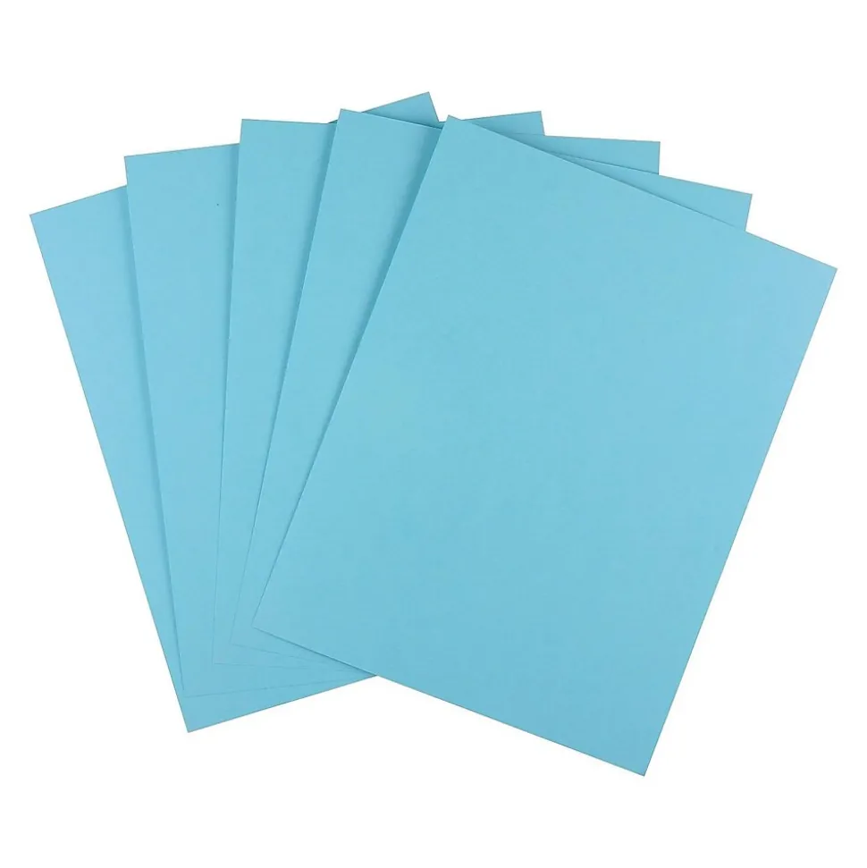 Staples Brights Multipurpose Colored Paper, 20 lbs., 8.5" x 11", Blue, 500/Ream (25202)
