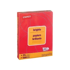 Staples Brights Multipurpose Paper, 24 lbs., 8.5