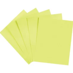 Staples Brights Multipurpose Paper, 24 lbs., 8.5" x 11", Light Yellow, 500/Ream (20107)