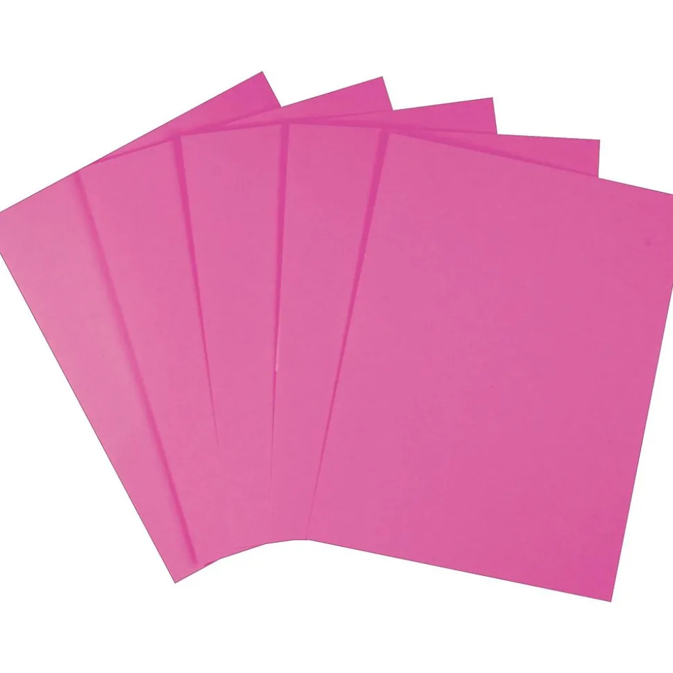 Staples Brights Multipurpose Paper, 24 lbs., 8.5" x 11", Fuchsia, 500/Ream (20109)