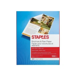 Staples Brochure & Flyer 8.5" x 11" Multipurpose Paper, 150/Ream (12488)