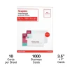 Staples® Business Cards, 3.5" x 2", Matte White, 1000/Pack (ST12520)