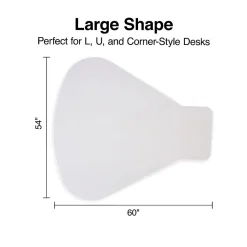 Staples® Carpet Chair Mat, Medium-Pile, Clear (28594)