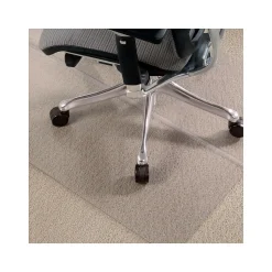 Staples Carpet Chair Mat, 36" x 48", Designed for Low-Pile Carpet, Clear Vinyl (120031)