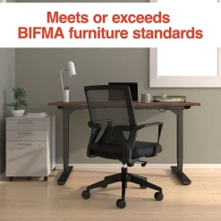 Staples Cartwright Ergonomic Fabric Swivel Task Chair, Black (ST62400)