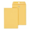 Staples Clasp & Moistenable Glue Kraft Catalog Envelopes, 6.5" x 9.5", Brown, 100/Box (534990/19815)