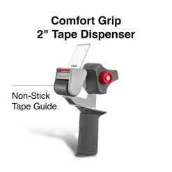 Staples Comfort Grip 2" Packing Tape Dispenser, Gray (ST56468)
