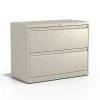 Staples Commercial 2-Drawer Lateral File Cabinet, Letter/Legal Size, Lockable, 28.15"H x 36"W x 18.62"D, Putty (60921/17450)