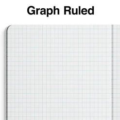 Staples® Composition Notebooks, 7.5" x 9.75", Graph Ruled, 80 Sheets, Green/White (ST55068C)