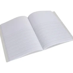 Staples® Composition Notebooks, 7.5" x 9.75", Primary Ruled, 100 Sheets, Black/Red, 12/Carton (42079CT)