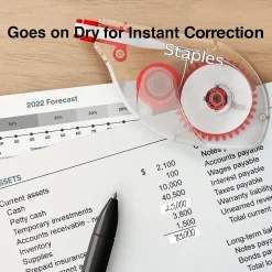 Staples Correction Tape, White, 2/Pack (ST59818)