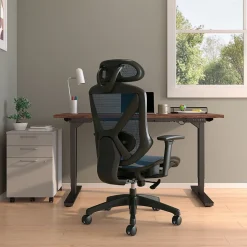 Staples® Dexley Ergonomic Mesh Swivel Task Chair, Blue (UN59375)