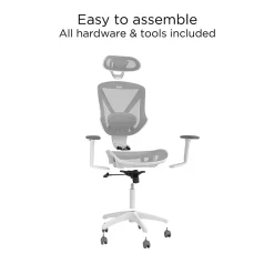 Staples Dexley Ergonomic Mesh Swivel Task Chair, Gray (UN61365)