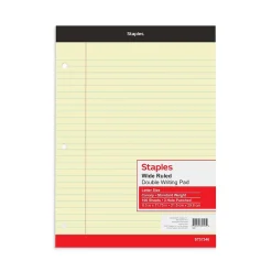 Staples Double-Sheet Notepad, 8.5