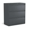 Staples 3-Drawer Lateral File Cabinet, Letter/Legal Size, Lockable, 40.25"H x 36"W x 18.63"D, Charcoal (60947/20885)