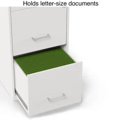 Staples 3-Drawer Mobile Vertical File Cabinet, Letter Size, Lockable, 26.9
