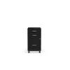 Staples 3-Drawer Mobile Vertical File Cabinet, Letter Size, Lockable, 25.7"H x 14.3"W x 19.9"D, Black (ST52156-CC)