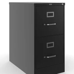 Staples 2-Drawer Mobile Vertical File Cabinet, Letter Size, Lockable, 29