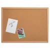 Staples Durable Cork Bulletin Board, Oak Frame, 4'W x 3'H (85234)
