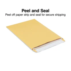 Staples EasyClose Kraft Catalog Envelopes, 10"L x 13"H, Brown, 100/Box (381969/19023)