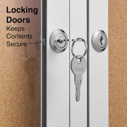 Staples Enclosed Cork Display Board, Aluminum Frame, 4' x 3' (ST61262)