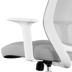 Staples Essentials Ergonomic Fabric Swivel Task Chair, Gray (UN58149)