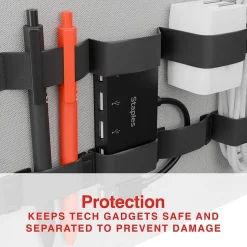 Staples File Cabinet Tech Organizer, Gray/Black (TR62605)