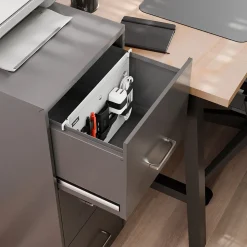 Staples File Cabinet Tech Organizer, Gray/Black (TR62605)