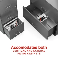 Staples File Cabinet Tech Organizer, Gray/Black (TR62605)