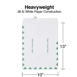 Staples First Class EasyClose Catalog Envelopes, 10