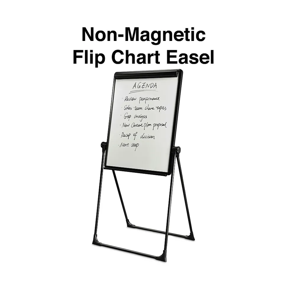Staples Flip Chart Easel, Black Steel (28216US/50444US)