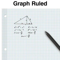 Staples Graph Ruled Filler Paper, 8.5