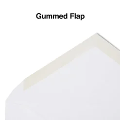 Staples Gummed #6 Business Envelopes, 3 5/8" x 6 1/2", White, 500/Box (187005N)