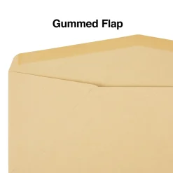 Staples Gummed #12 Business Envelopes, 4 3/4" x 11", Kraft, 500/Box (SPL485461)