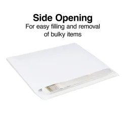 Staples Gummed Booklet Envelopes, 10" x 13", White, 100/Box (SPL487765)