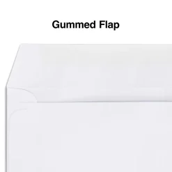 Staples Gummed Business Envelopes, 4 3/16" x 9", White, 1000/Box (381911/17045)