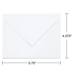 Staples Gummed Invitation Envelopes, 5 3/4