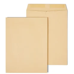 Staples Gummed Kraft Catalog Envelopes, 9"L x 12"H, Brown, 100/Box (SPL194969)