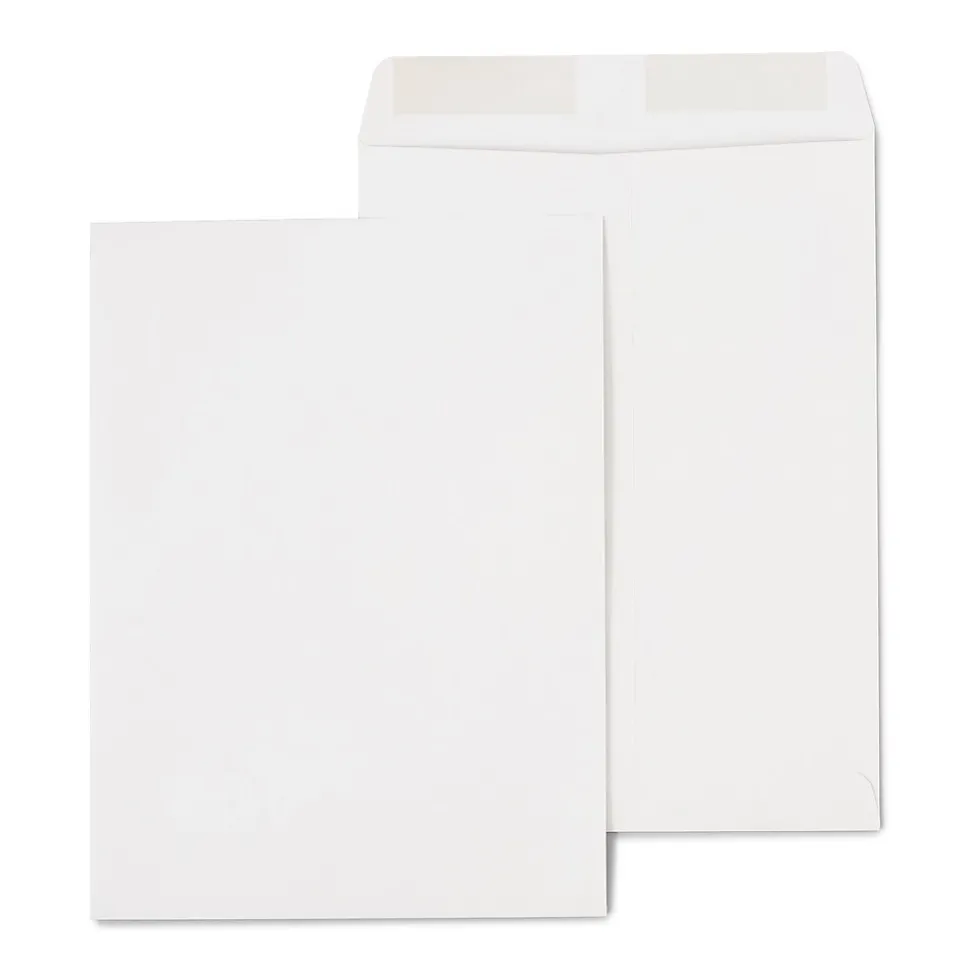 Staples Gummed Kraft Catalog Envelopes, 9" x 12", Gray, 100/Box (SPL381968)