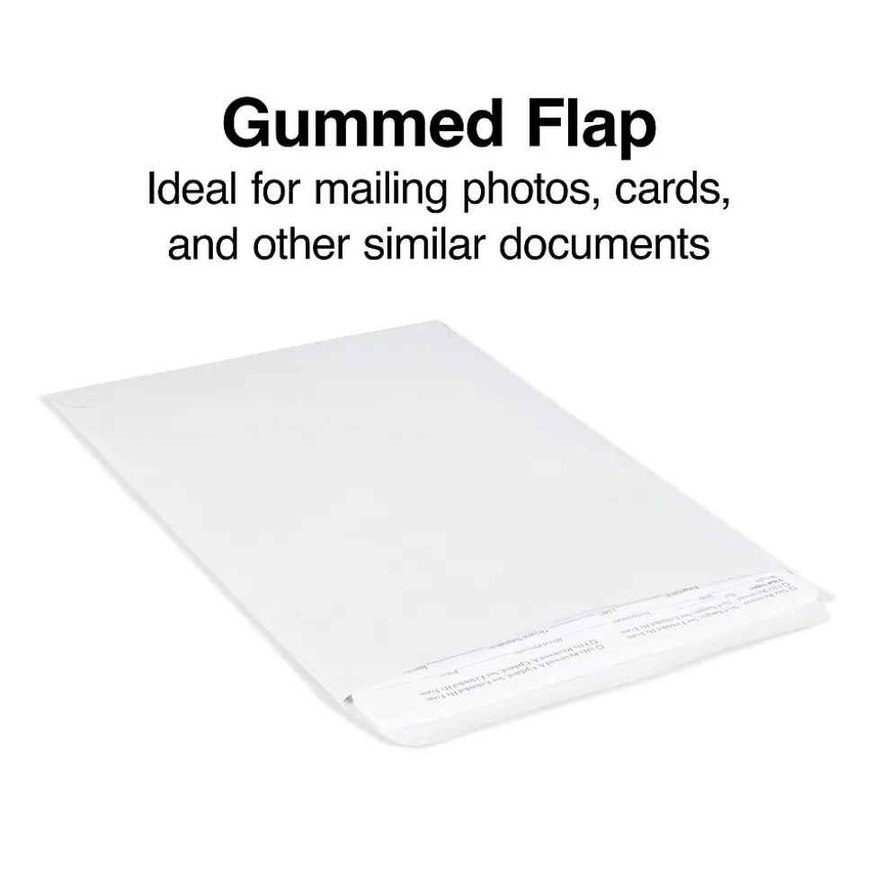 Staples Gummed Kraft Catalog Envelopes, 9" x 12", Gray, 100/Box (SPL381968)