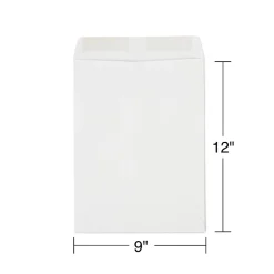 Staples Gummed Kraft Catalog Envelopes, 9