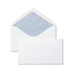 Staples Gummed Security Tinted #6 3/4 Business Envelopes, 3 5/8" x 6 1/2", White, 250/Box (19254)
