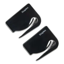 Staples Handle Letter Opener, Blue/White, 2/Pack (10616-CC)