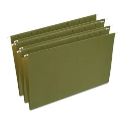 Staples Hanging File Folder, Stright Cut, Legal Size, Standard Green, 25/Box (ST521252/521252)