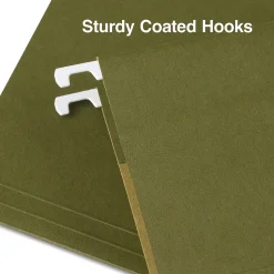 Staples Hanging File Folder, Stright Cut, Legal Size, Standard Green, 25/Box (ST521252/521252)