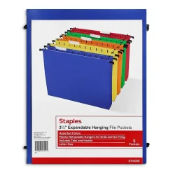 Staples® Hanging File Folder, 3.5